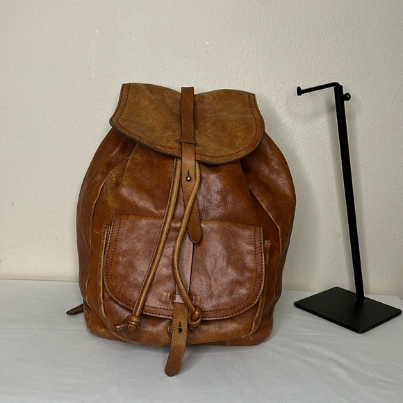 Madewell Handbags - Madewell Brown Leather Large Backpack